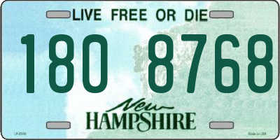 NH license plate 1808768