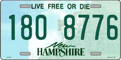 NH license plate 1808776