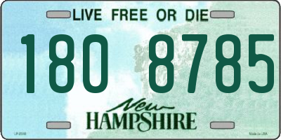 NH license plate 1808785