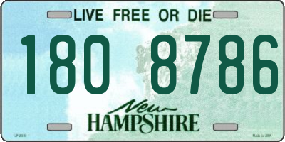 NH license plate 1808786