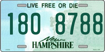 NH license plate 1808788