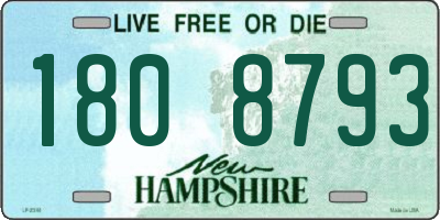 NH license plate 1808793