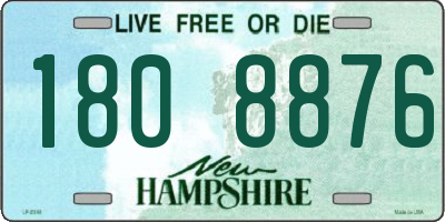 NH license plate 1808876