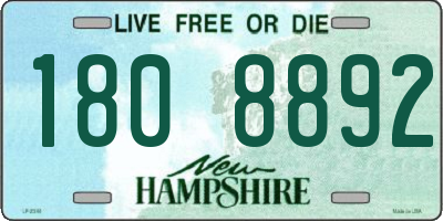 NH license plate 1808892
