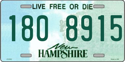 NH license plate 1808915