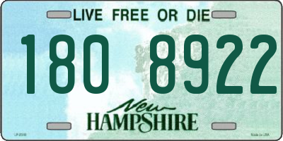 NH license plate 1808922