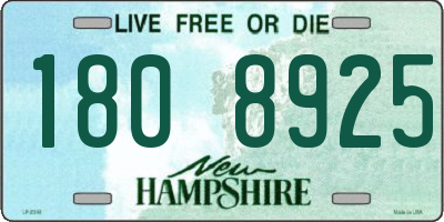 NH license plate 1808925