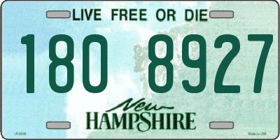 NH license plate 1808927