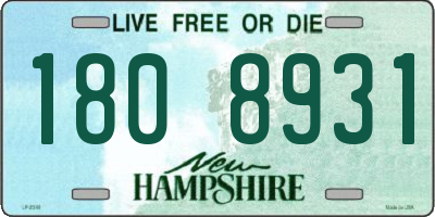 NH license plate 1808931