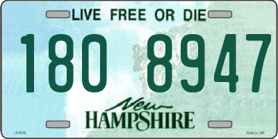 NH license plate 1808947