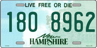 NH license plate 1808962