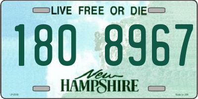NH license plate 1808967