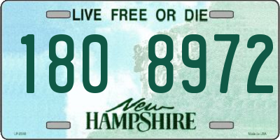 NH license plate 1808972
