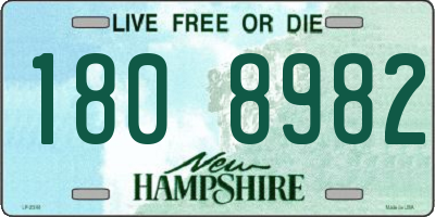NH license plate 1808982