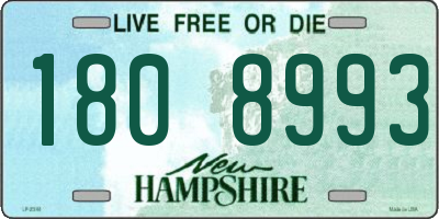 NH license plate 1808993