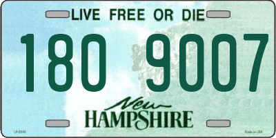 NH license plate 1809007
