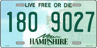 NH license plate 1809027