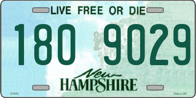 NH license plate 1809029