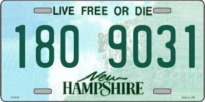 NH license plate 1809031