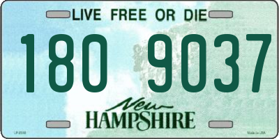 NH license plate 1809037