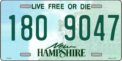 NH license plate 1809047