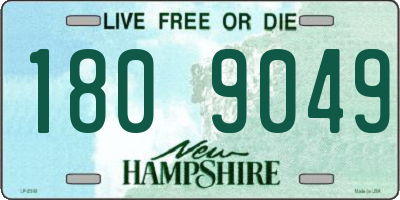 NH license plate 1809049