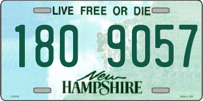 NH license plate 1809057