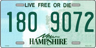 NH license plate 1809072