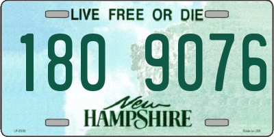 NH license plate 1809076