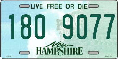 NH license plate 1809077