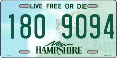 NH license plate 1809094