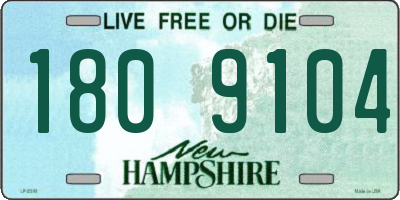NH license plate 1809104