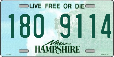 NH license plate 1809114