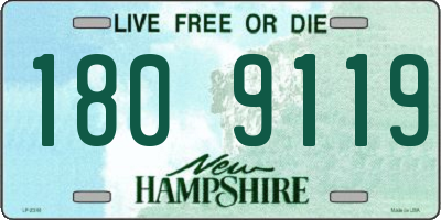 NH license plate 1809119