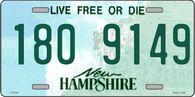 NH license plate 1809149