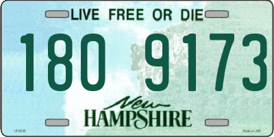 NH license plate 1809173