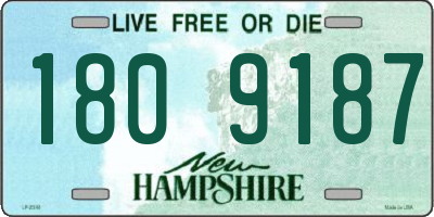 NH license plate 1809187