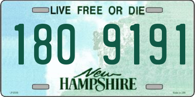 NH license plate 1809191