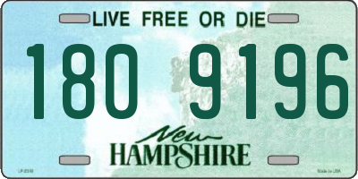 NH license plate 1809196
