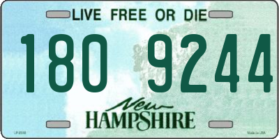 NH license plate 1809244