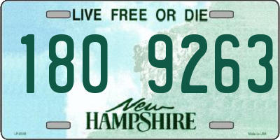 NH license plate 1809263