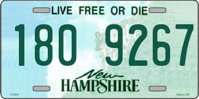NH license plate 1809267