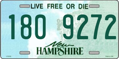 NH license plate 1809272