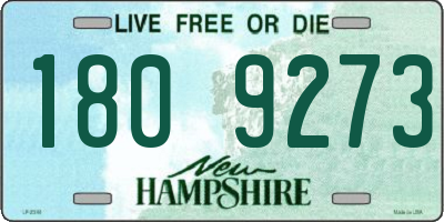 NH license plate 1809273