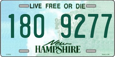 NH license plate 1809277