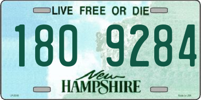 NH license plate 1809284