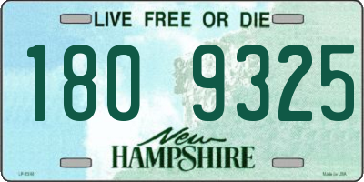 NH license plate 1809325