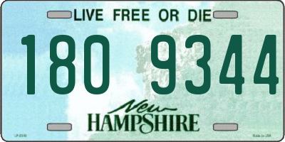 NH license plate 1809344