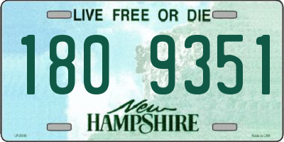 NH license plate 1809351