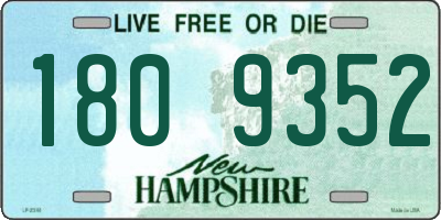 NH license plate 1809352
